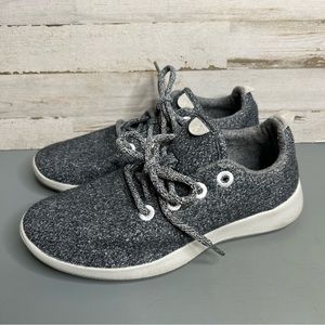 Allbirds Classic Heather Gray Lace Up Wool Runners Women's Size 9